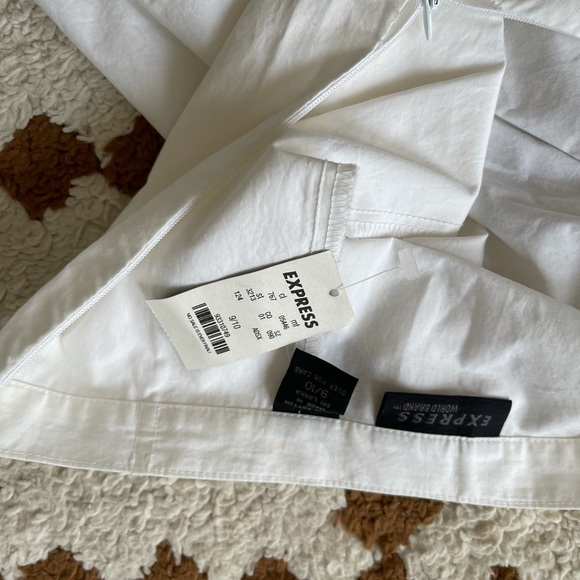 Express white midi skirt w/ pleats - Picture 12 of 13